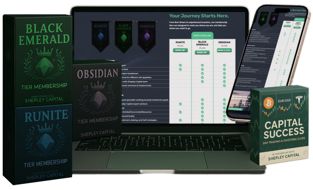 Shepley Capital's Full Range of Tier Membership and Playbooks Displayed Together