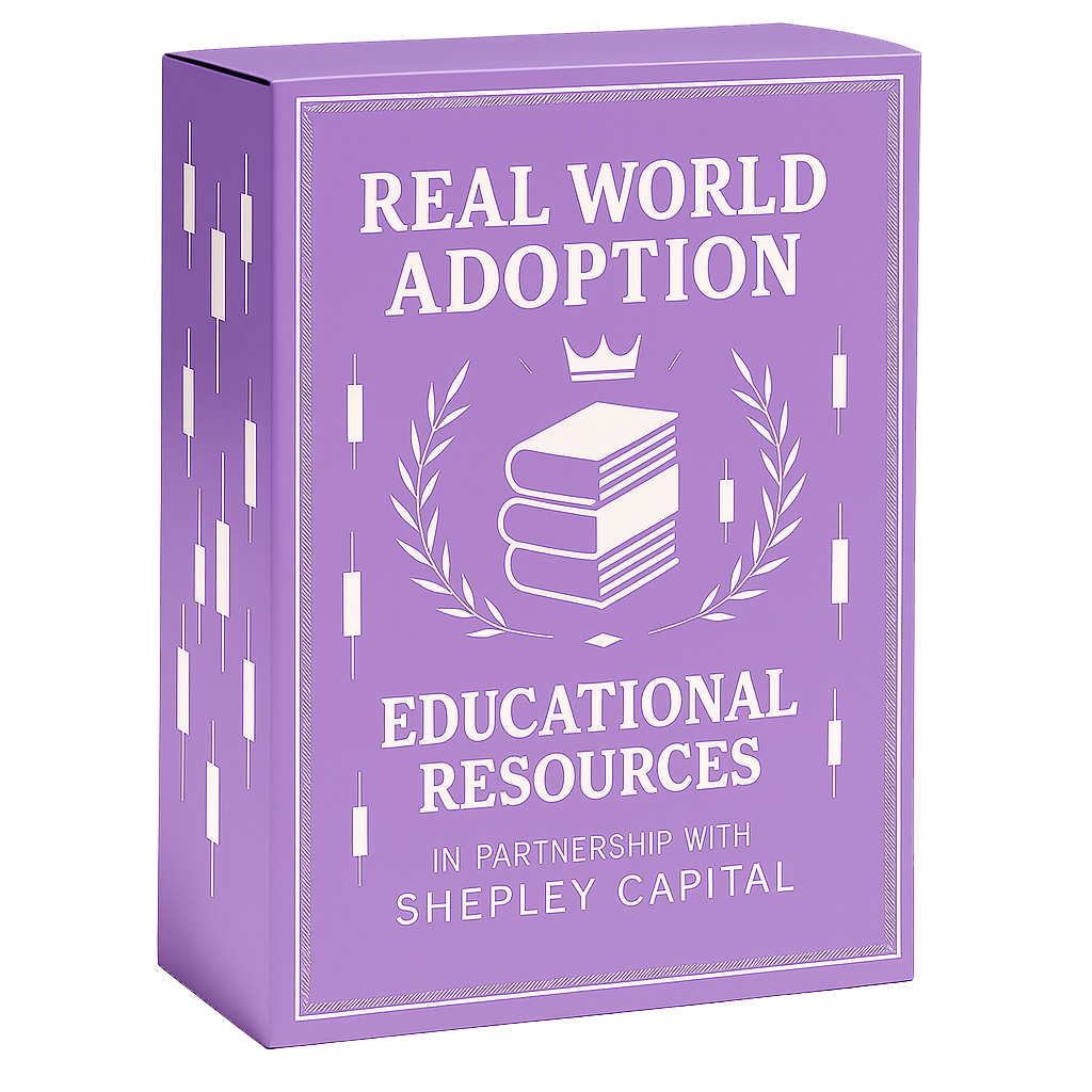Real World Adoption - Cryptopedia by Shepley Capital