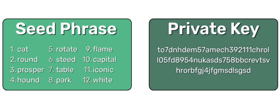 Seed Phrase & Private Key Showcase - SC