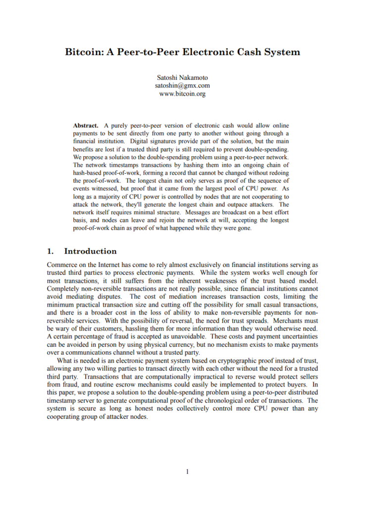 BTC Whitepaper Example