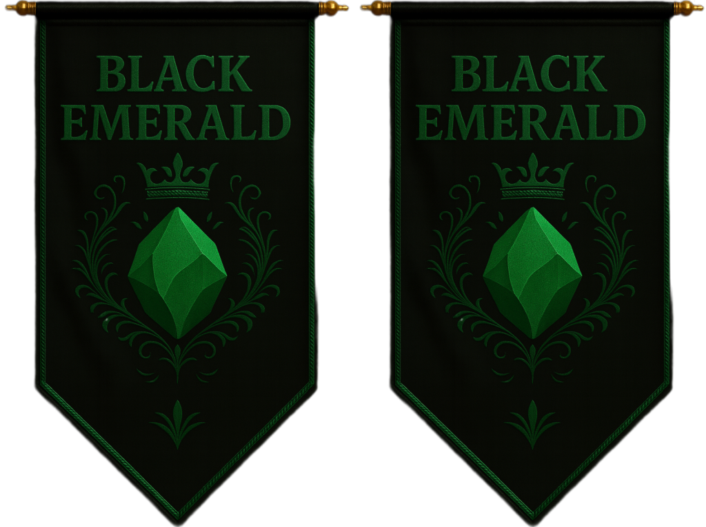 Shepley Capital Black Emerald Tier Membership Flag