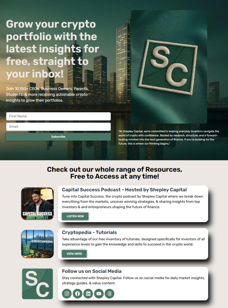 Newsletter Shepley Capital